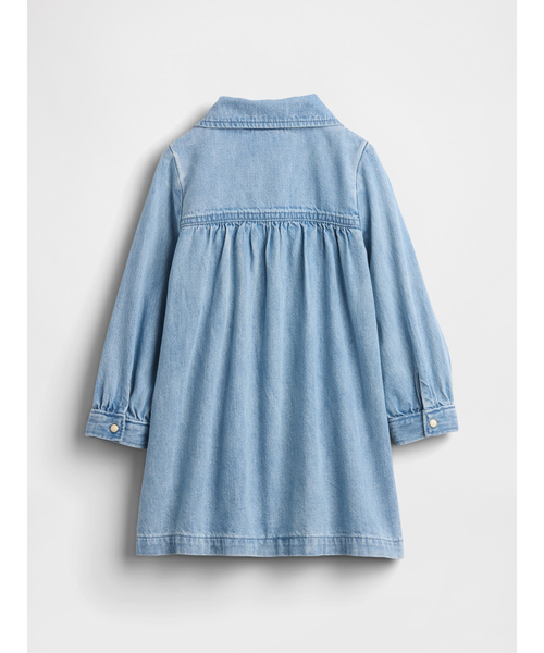 GAP（ギャップ）の「ハートポケット デニムワンピース (幼児・ベビー)（ワンピース・キッズ・ライトインディゴブルー・90cm/95cm/100cm/70cm/80ｃｍ/105cm/110cm）」の3枚目の写真