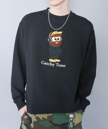 SPINNS | ひげおじさんスウェット/ミュージック/立体刺繍デザイン/裏毛コットン素材(スウェット)