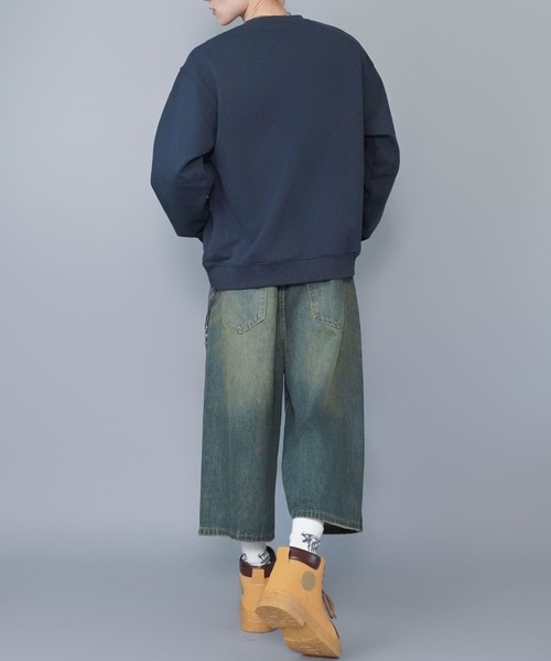 SPINNS(スピンズ)の「ひげおじさんスウェット/ミュージック/立体刺繍デザイン/裏毛コットン素材(スウェット・メンズ・ブラック/ネイビー/アッシュグレー・ONESIZE)」の8枚目の写真