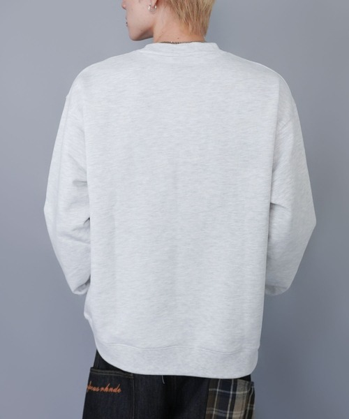 SPINNS(スピンズ)の「ひげおじさんスウェット/ミュージック/立体刺繍デザイン/裏毛コットン素材(スウェット・メンズ・ブラック/ネイビー/アッシュグレー・ONESIZE)」の5枚目の写真