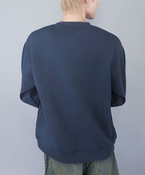 SPINNS(スピンズ)の「ひげおじさんスウェット/ミュージック/立体刺繍デザイン/裏毛コットン素材(スウェット・メンズ・ブラック/ネイビー/アッシュグレー・ONESIZE)」の14枚目の写真