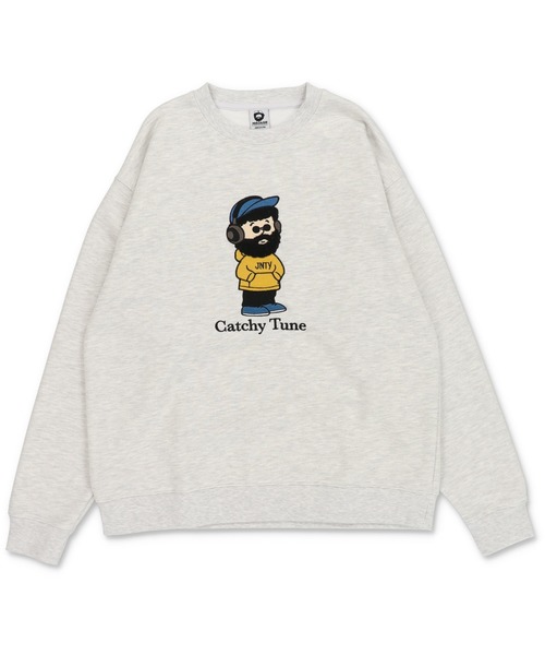 SPINNS(スピンズ)の「ひげおじさんスウェット/ミュージック/立体刺繍デザイン/裏毛コットン素材(スウェット・メンズ・ブラック/ネイビー/アッシュグレー・ONESIZE)」の17枚目の写真