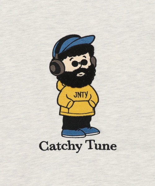 SPINNS(スピンズ)の「ひげおじさんスウェット/ミュージック/立体刺繍デザイン/裏毛コットン素材(スウェット・メンズ・ブラック/ネイビー/アッシュグレー・ONESIZE)」の19枚目の写真
