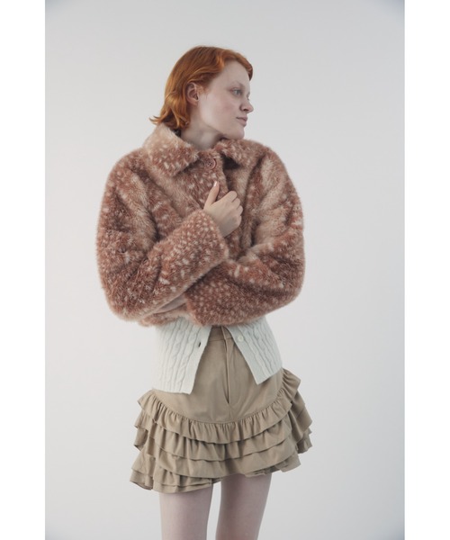 FURFUR（ファーファー）の「フリルレイヤースウェードショートパンツ（その他パンツ・レディース・サックスブルー/ベージュ/チャコールグレー・F）」の14枚目の写真