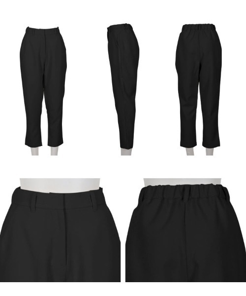 Petitle（プチレ）の「[ セレモニー ] [ 低身長向けサイズあり ] テーパードパンツ (単品)（スラックス・レディース・ブラック・M/PL/PM/PS）」の9枚目の写真