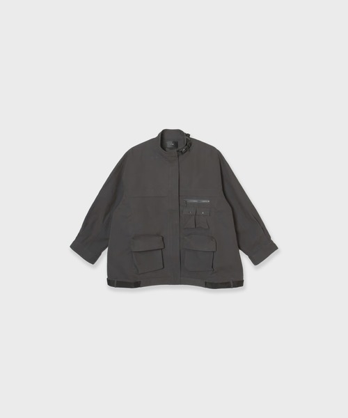 c/est(シーエ)の「c/est/ DOROTHY ユーティリティージャケット 秋服 冬服(ブルゾン・レディース・チャコール/ベージュ・FREE)」の2枚目の写真