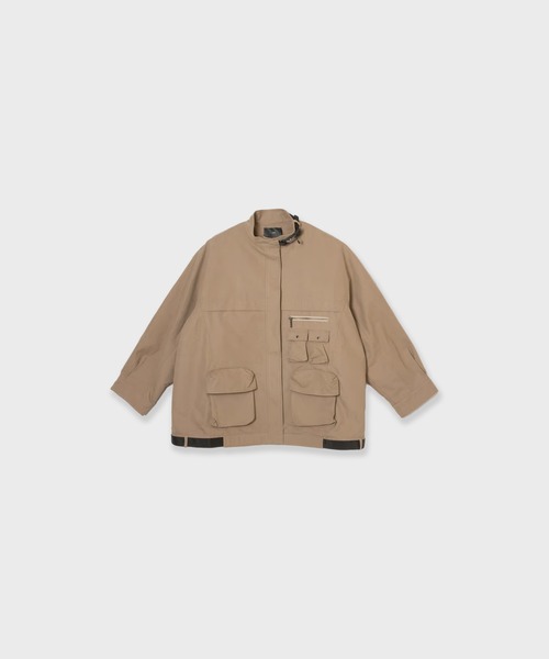 c/est(シーエ)の「c/est/ DOROTHY ユーティリティージャケット 秋服 冬服(ブルゾン・レディース・チャコール/ベージュ・FREE)」の4枚目の写真