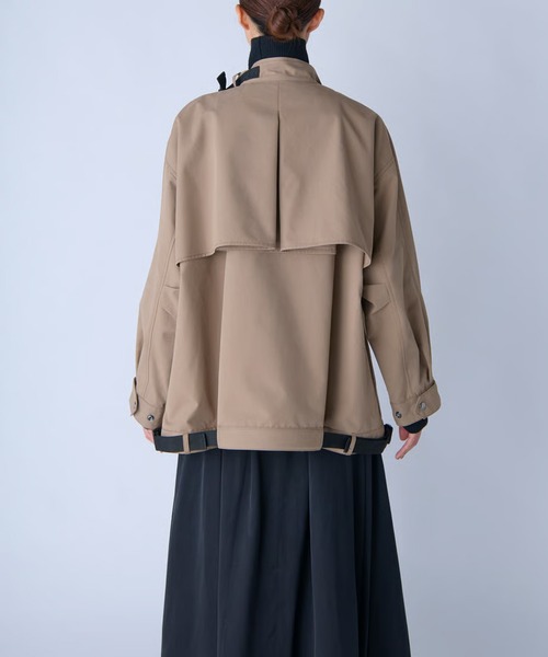c/est(シーエ)の「c/est/ DOROTHY ユーティリティージャケット 秋服 冬服(ブルゾン・レディース・チャコール/ベージュ・FREE)」の13枚目の写真