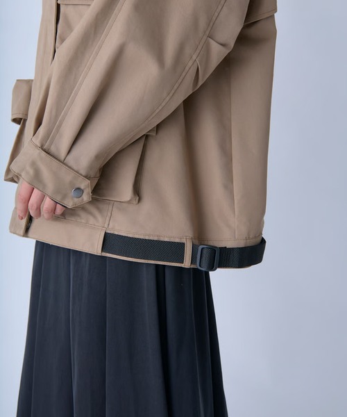c/est(シーエ)の「c/est/ DOROTHY ユーティリティージャケット 秋服 冬服(ブルゾン・レディース・チャコール/ベージュ・FREE)」の17枚目の写真