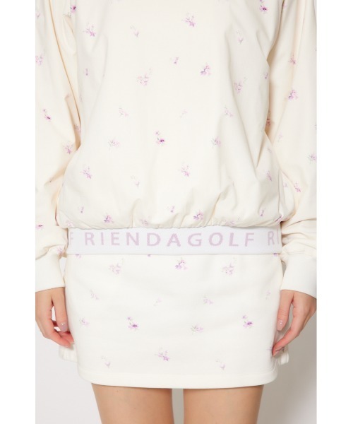 RIENDA GOLF(リエンダゴルフ)の「【RIENDA GOLF】フラワースニードジャケット 秋服 冬服(ブルゾン・レディース・ホワイト/グレー・SMALL/MEDIUM)」の14枚目の写真
