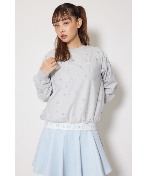 RIENDA GOLF(リエンダゴルフ)の「【RIENDA GOLF】フラワースニードジャケット 秋服 冬服(ブルゾン・レディース・ホワイト/グレー・SMALL/MEDIUM)」の16枚目の写真