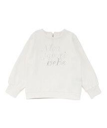 BeBe | ポンチラインストーンロゴトレーナー(スウェット)