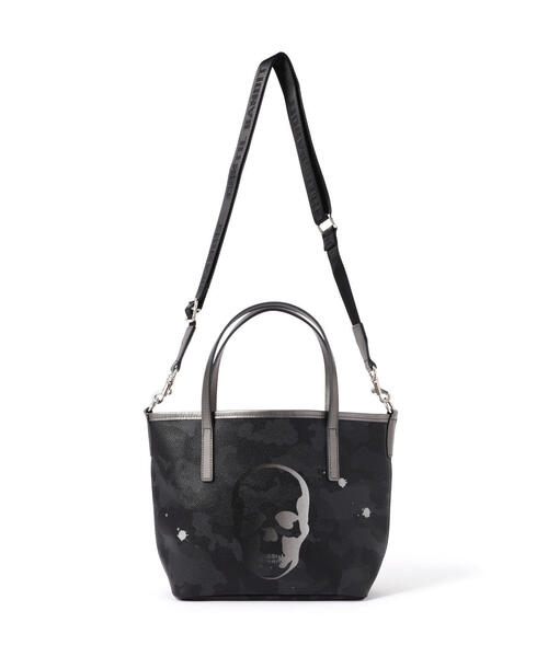 GENTIL BANDIT（ジャンティバンティ）の「GENTIL BANDIT x lucien pellat-finet /14th Anniv. Ltd トートバッグPM (SKULL)（トートバッグ・メンズ・ブラック/ホワイト・F）」の10枚目の写真