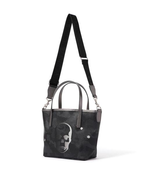 GENTIL BANDIT（ジャンティバンティ）の「GENTIL BANDIT x lucien pellat-finet /14th Anniv. Ltd トートバッグPM (SKULL)（トートバッグ・メンズ・ブラック/ホワイト・F）」の11枚目の写真
