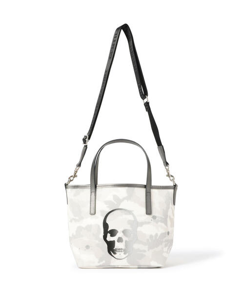 GENTIL BANDIT（ジャンティバンティ）の「GENTIL BANDIT x lucien pellat-finet /14th Anniv. Ltd トートバッグPM (SKULL)（トートバッグ・メンズ・ブラック/ホワイト・F）」の21枚目の写真