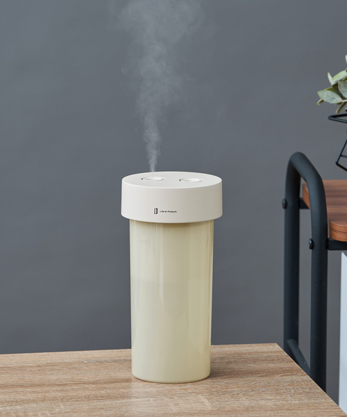 USB加湿器 グレー 円筒形 今年の冬はうるおいに鉄道要素をプラス 日常に溶け込む鉄道デザインの