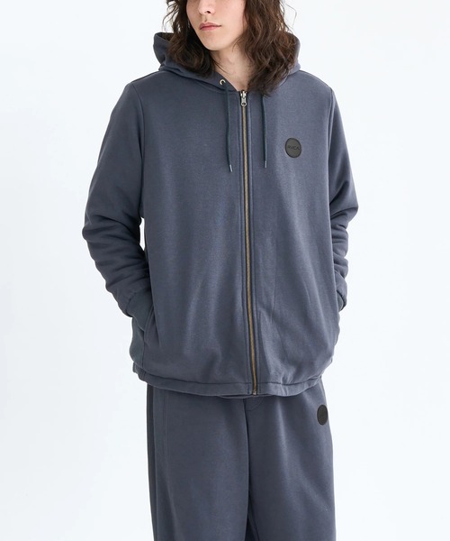 RVCA(ルーカ)の「RVCA メンズ GRANT PUFFER REVERSIBLE ZIP HD パーカー 【2025年秋冬モデル】/ルーカリバーシブルジップアップパーカー・フーディー(SET UP・セットアップ可能・空港コーデ)(パーカー・メンズ・ブラウン系カモフラージュ/ブラック/ブラック系その他・X-LARGE/LARGE/MEDIUM/SMALL)」の8枚目の写真