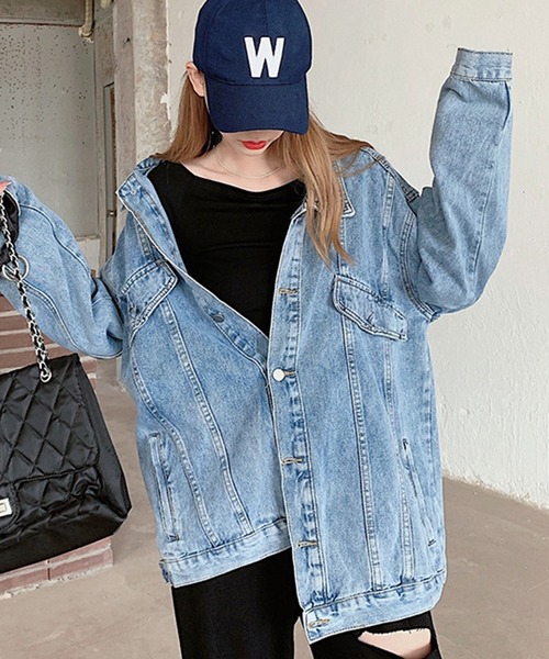 by LEGNA(バイレグナ)の「デニムジャケット(デニムジャケット・レディース・ブルー・SMALL/MEDIUM/LARGE)」の3枚目の写真