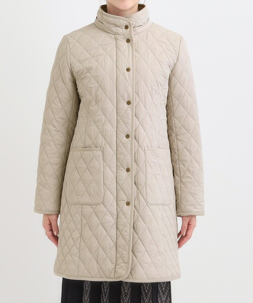 SHOO・LA・RUE(シューラルー)の「【撥水/フード取り外し可】自然にくびれる あったかダイヤ柄キルトコート【CIRCRIC】(その他アウター・レディース・ブラック/ライトベージュ/チャコールグレー・02/03/01/04)」の20枚目の写真