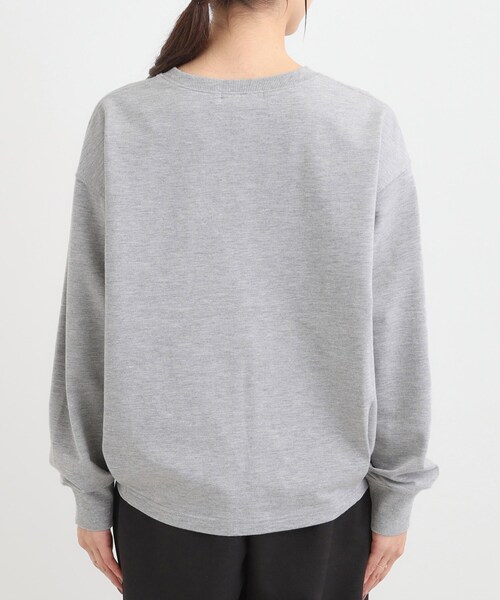 SHOO・LA・RUE（シューラルー）の「コード刺繍ミニ裏毛トップス（Tシャツ/カットソー・レディース・アイボリー系/ライトグレー系1/ブラック系2・01/02/03/04）」の18枚目の写真