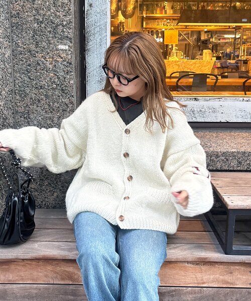 CPCM（シーピーシーエム）の「【5周年企画】ハンドニットカーディガン（カーディガン/ボレロ・レディース・アイボリー・FREE）」の11枚目の写真