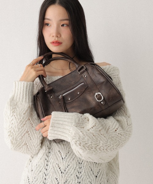 Heather（ヘザー）の「合成皮革ボストンBAG 607269（ボストンバッグ