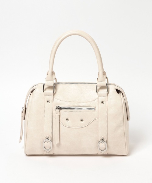 Heather（ヘザー）の「フェイクレザーボストンBAG　607269（ボストンバッグ・レディース・ブラウン/ブラック/アイボリー/ベージュ/レッド・ONE SIZE）」の15枚目の写真