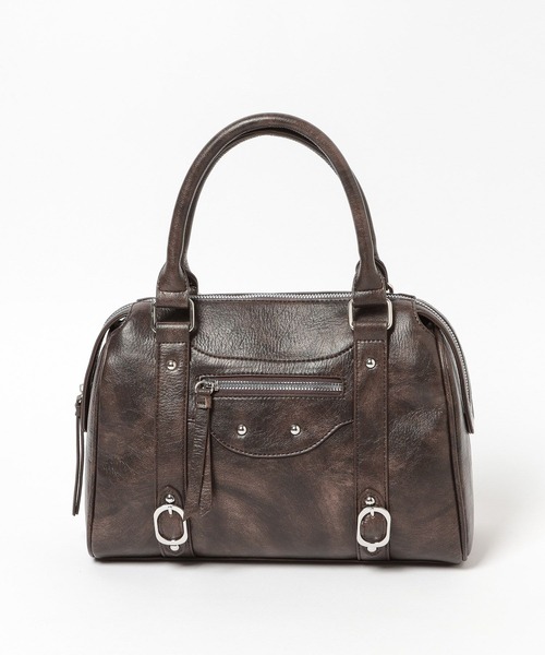 Heather（ヘザー）の「フェイクレザーボストンBAG　607269（ボストンバッグ・レディース・ブラウン/ブラック/アイボリー/ベージュ/レッド・ONE SIZE）」の19枚目の写真