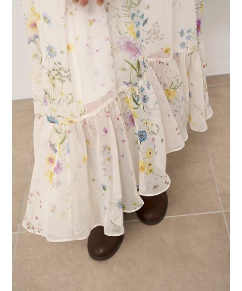 セール】オフショルフリルワンピース（ワンピース）｜SNIDEL