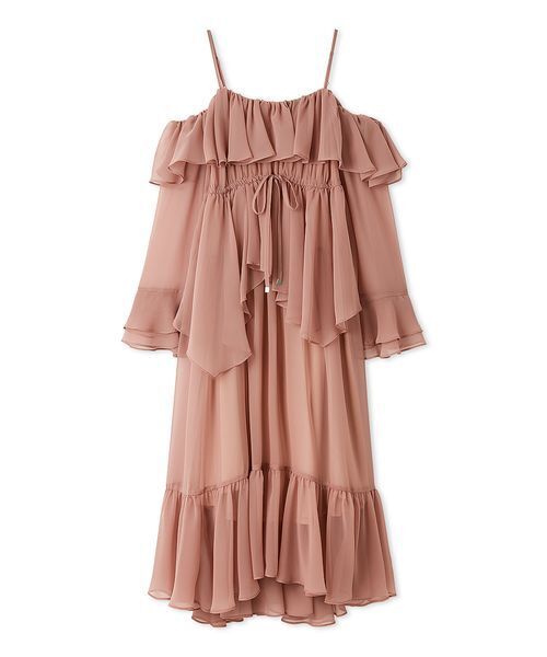 セール】オフショルフリルワンピース（ワンピース）｜SNIDEL