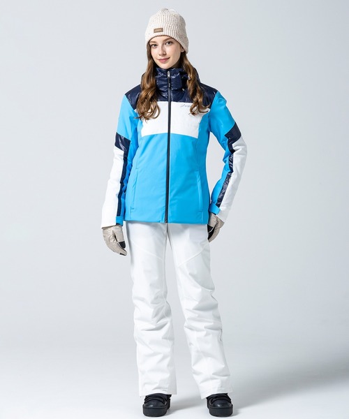 phenix(フェニックス)の「phenix(フェニックス)Shiny Accent Active Jacket シャイニーアクセント アクティブジャケット スキージャケット(保温性/耐水性)(その他アウター・レディース・アクア/ブラック/レッド/ホワイト・M/L/S)」の10枚目の写真