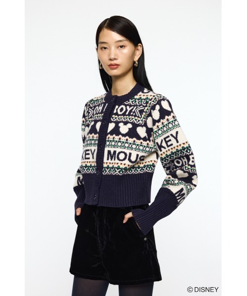 MD FAIR ISLE ニットカーディガン/ MICKEY