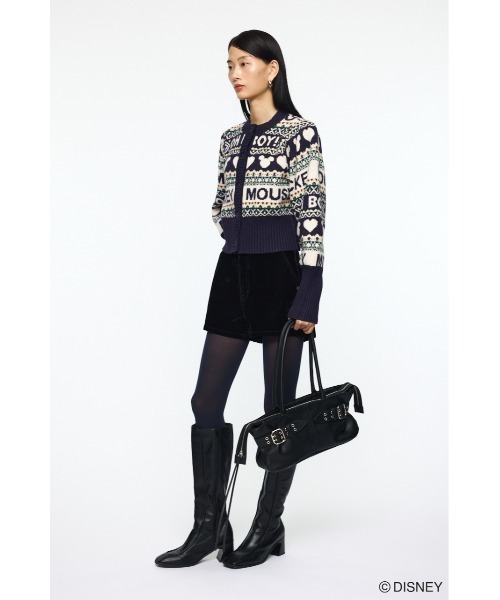 Disney SERIES CREATED by MUS(ディズニーシリーズクリエイテッドバイエムユーエス)の「MD FAIR ISLE ニットカーディガン/ MICKEY(カーディガン/ボレロ・レディース・オフホワイト/ネイビー/ブラウン・FREE)」の13枚目の写真