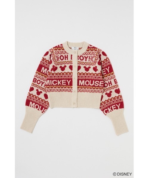 Disney SERIES CREATED by MUS(ディズニーシリーズクリエイテッドバイエムユーエス)の「MD FAIR ISLE ニットカーディガン/ MICKEY(カーディガン/ボレロ・レディース・オフホワイト/ネイビー/ブラウン・FREE)」の16枚目の写真