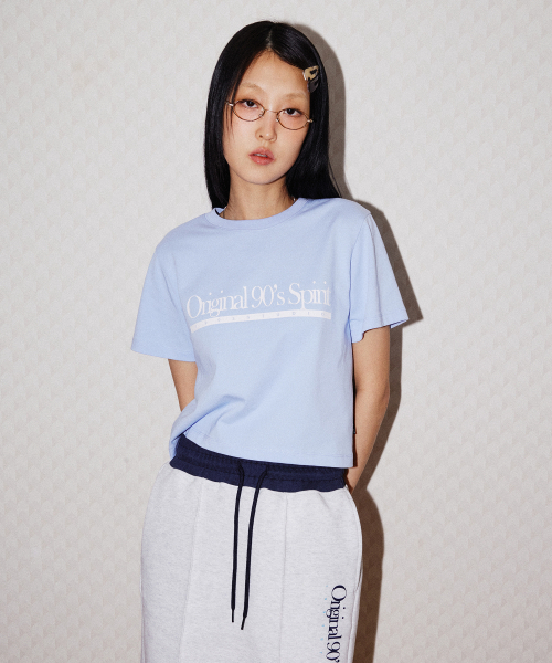 1993STUDIO(1993スタジオ)の「オリジナル90SレギュラーTシャツ_スカイブルー(Tシャツ/カットソー・レディース・その他・FREE)」の6枚目の写真