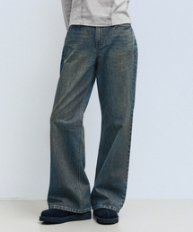 FILLUMINATE（フィルミネイト）の「Washed Flare Denim Pants - Dark Indigo（デニムパンツ）」