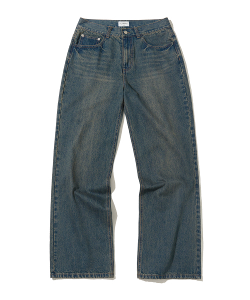 F.ILLUMINATE（フィルミネイト）の「ウォッシュドフレアデニムパンツ-ダークインディゴ（デニムパンツ・レディース・その他・SMALL/MEDIUM/LARGE）」の2枚目の写真