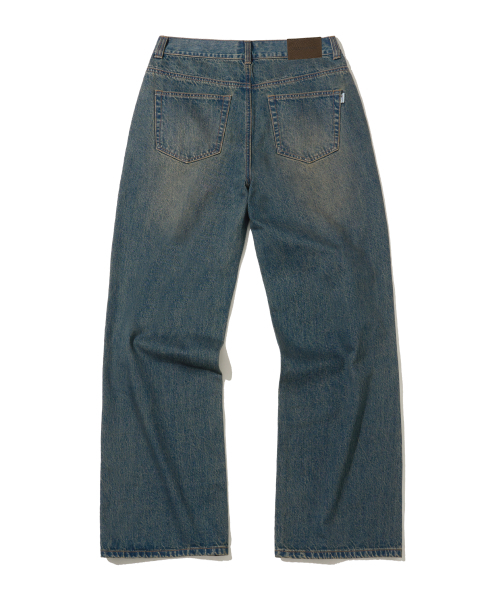 F.ILLUMINATE（フィルミネイト）の「ウォッシュドフレアデニムパンツ-ダークインディゴ（デニムパンツ・レディース・その他・SMALL/MEDIUM/LARGE）」の3枚目の写真