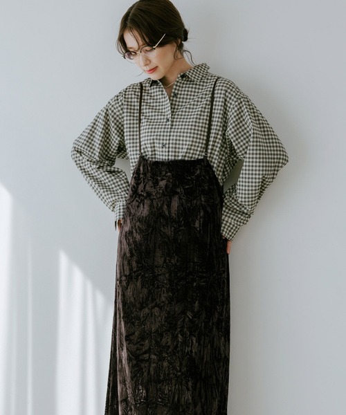 WEB限定】ベロアスリップキャミソールワンピース（ワンピース