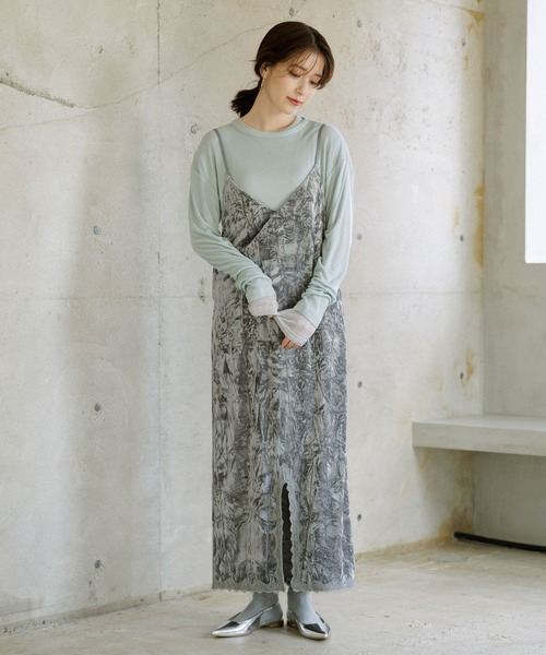 WEB限定】ベロアスリップキャミソールワンピース（ワンピース