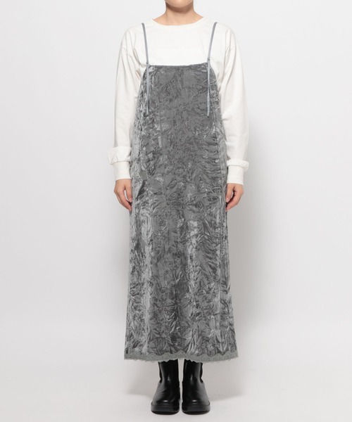 WEB限定】ベロアスリップキャミソールワンピース（ワンピース