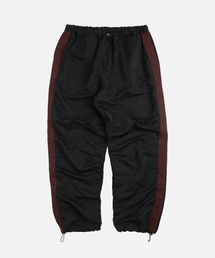 STRING NYLON TRACK PANTS _ BLACK