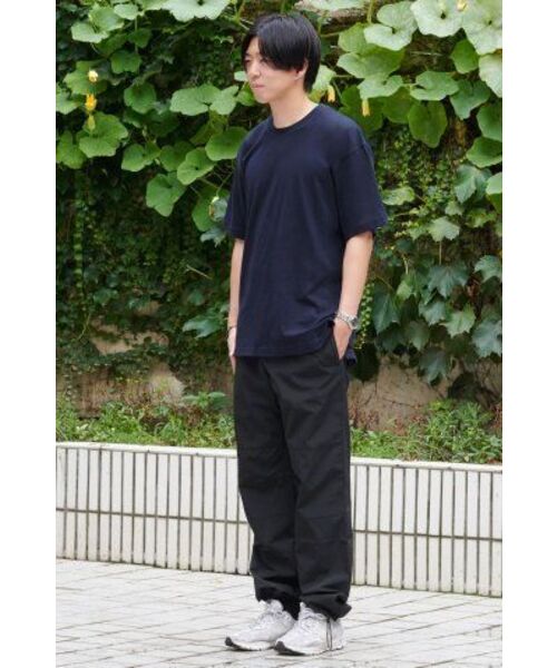 MUSINSA STANDARD（ムシンサスタンダード）の「オーバーサイズクルーネックTシャツ[ネイビー]（Tシャツ/カットソー・メンズ・その他・XXX-LARGE/SMALL/MEDIUM/LARGE/X-LARGE/XX-LARGE）」の7枚目の写真