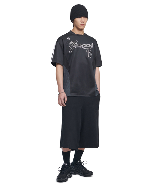 NOMANUAL(NOMANUAL)の「SWEEP BASEBALL JERSEY - CHARCOAL(Tシャツ/カットソー・レディース・その他・MEDIUM/LARGE/X-LARGE)」の4枚目の写真