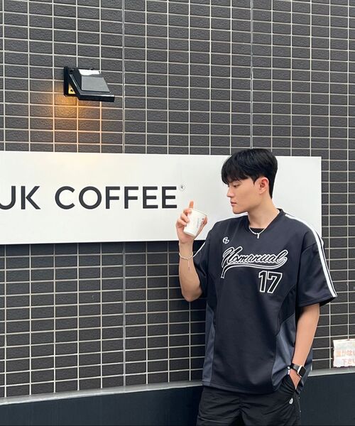 NOMANUAL(NOMANUAL)の「SWEEP BASEBALL JERSEY - CHARCOAL(Tシャツ/カットソー・レディース・その他・MEDIUM/LARGE/X-LARGE)」の10枚目の写真