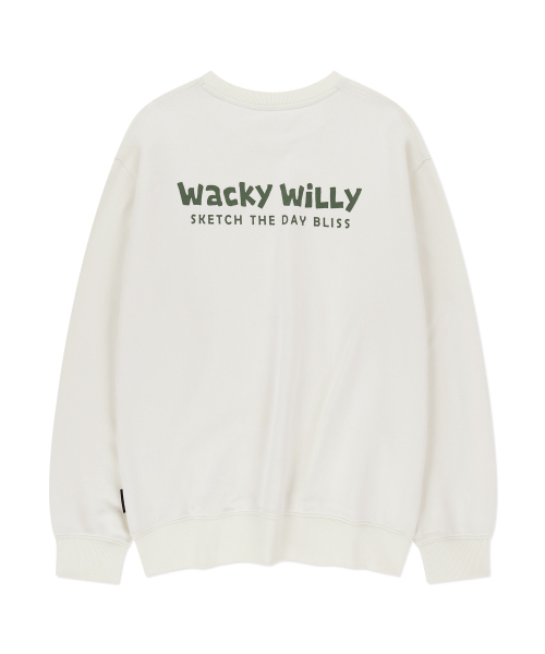 Wacky WiLLy（ワッキーウィリー）の「ベーシックタイポロゴスウェットクリーム（スウェット・レディース・その他・SMALL/MEDIUM/LARGE/X-LARGE）」の3枚目の写真