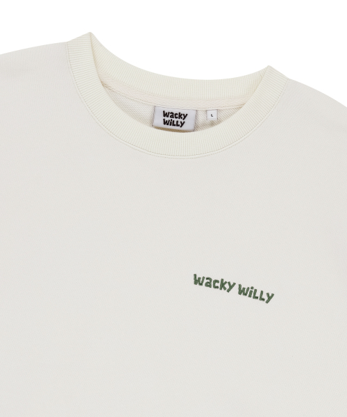 Wacky WiLLy（ワッキーウィリー）の「ベーシックタイポロゴスウェットクリーム（スウェット・レディース・その他・SMALL/MEDIUM/LARGE/X-LARGE）」の4枚目の写真
