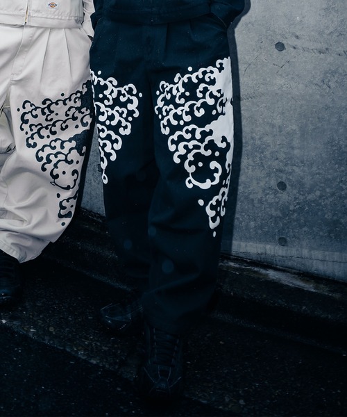 Dickies（ディッキーズ）の「Dickies/ディッキーズ MS X INS  WAVE PRINT PT ロンパン 81560500（その他パンツ・メンズ・ストーン/ブラック・XL/L/M）」の6枚目の写真