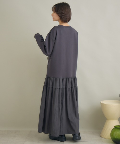 KATHARINE ROSS(キャサリンロス)の「【PILLINI/ピリーニ】ウエストドロストドッキングワンピース(ワンピース・レディース・チャコールグレー/ブラック・FREE)」の9枚目の写真