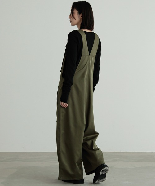 n'OrLABEL（ノアールレーベル）の「『フロント釦サロペット』（サロペット/オーバーオール・レディース・カーキ/ブラック/ベージュ・FREE）」の6枚目の写真